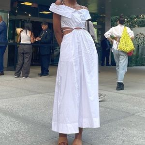 Jonathan Simkhai White Collared Dress